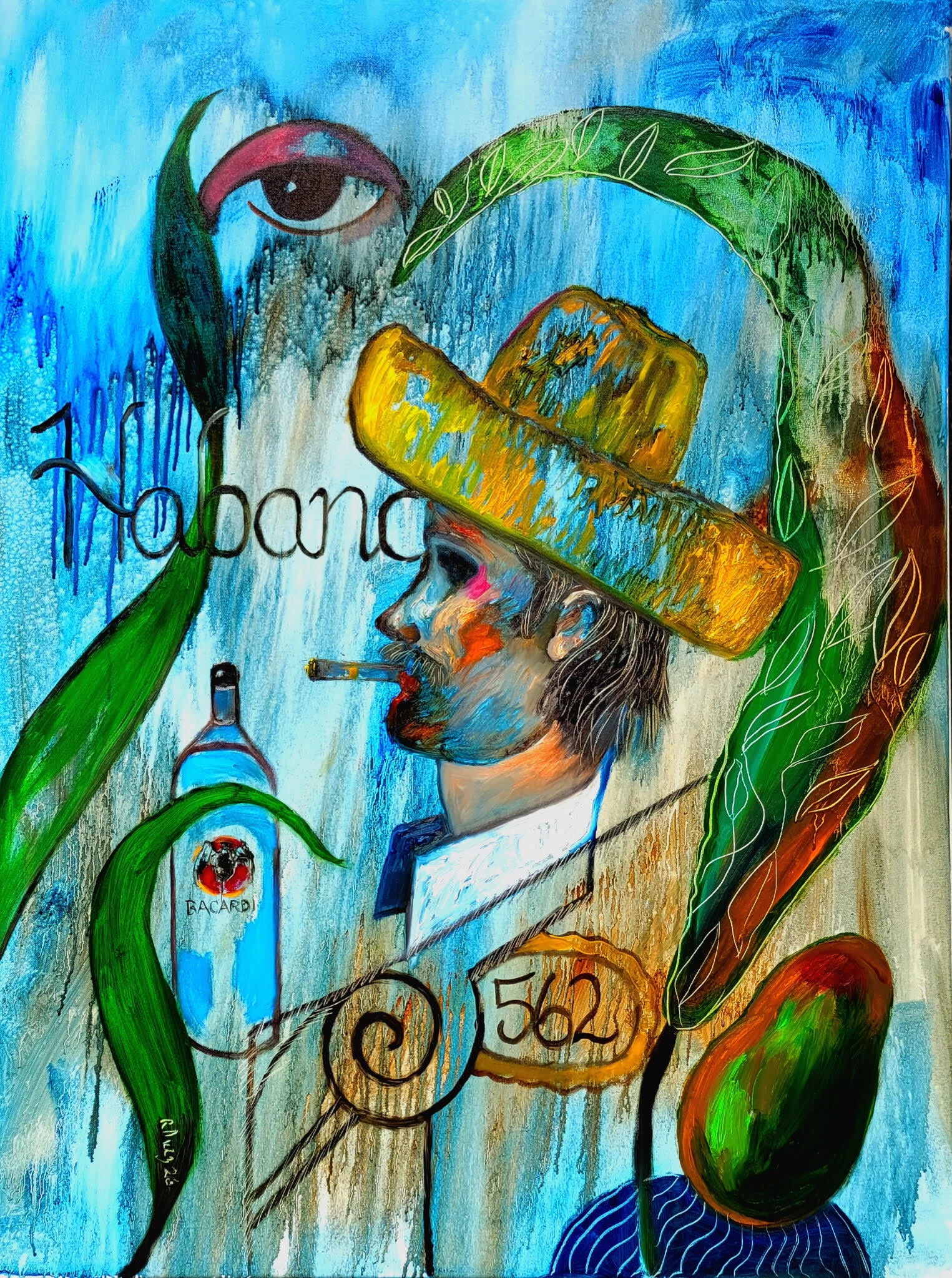 Soñando de Cuba by Rolando Diaz | Original Oil Painting Auction